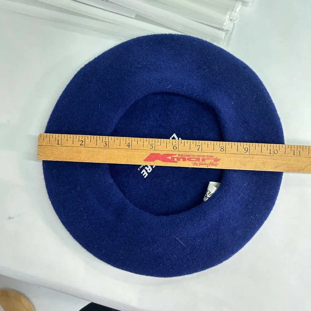 Pierre Laulhere Paris Blue Wool Beret Hat Made France OS Parisian French Girl